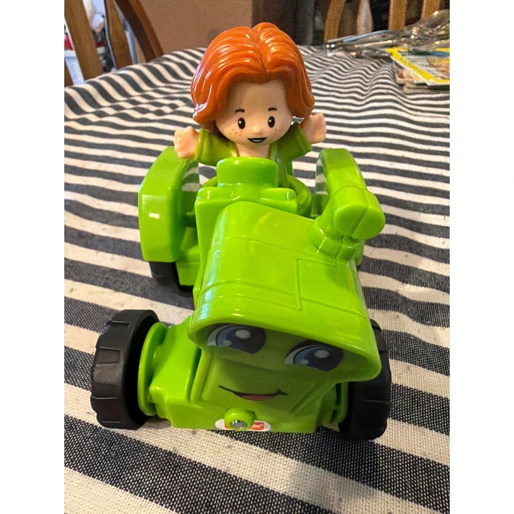 Fisher Price Little People Green Tractor Tessa Figure Farm Vehicle DWG32 2016